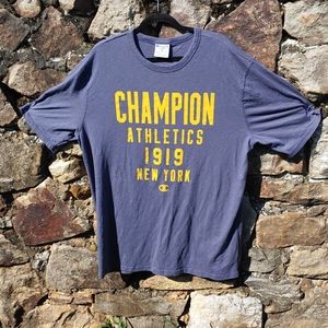 Champion Graphic Tee "Champion Athletics 1919 " Gold Lettering